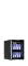 Tischkühlschrank mit Glastür schwarz BC30