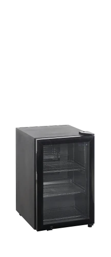 Tischkühlschrank mit Glastür schwarz BC60