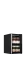 Tischkühlschrank mit Glastür schwarz BC60
