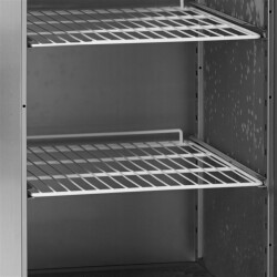 Edelstahl Kühlschrank 2-türig auf Rollen GN 2/1...