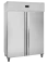 Edelstahl Tiefkühlschrank 2 türig auf Rollen GN 2/1 GUF140