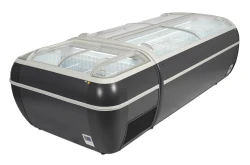 Supermarkt-Kühl-/Gefriertruhe in Anthrazit TWIN 220A-CF