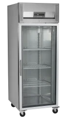 Gastro-Glastürkühlschrank auf Rollen GN 2/1 RK710G