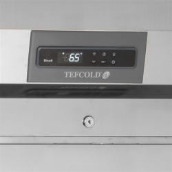 Edelstahl-Kühlschrank mit 2 Glastüren GN 2/1 RK1420G