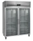 Edelstahl-Kühlschrank mit 2 Glastüren GN 2/1 RK1420G