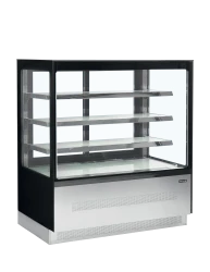 Backwarentheke Glasaufbau gerade LPD1203F/BLACK