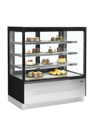 Backwarentheke Glasaufbau gerade LPD1203F/BLACK