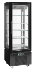 Panorama-Tiefkühlvitrine schwarz UPD400-F
