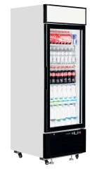 Glastürkühlschrank mit Leuchtaufsatz LGC2500