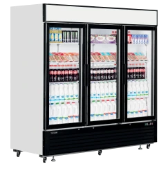 Kühlschrank mit 3 Glastüren mit Display LGC7500