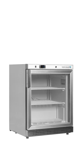 Edelstahl-Gefrierschrank mit Glastür UF200SG