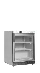 Edelstahl-Gefrierschrank mit Glastür UF200SG