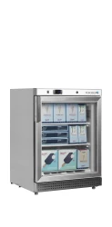 Edelstahl-Gefrierschrank mit Glastür UF200SG