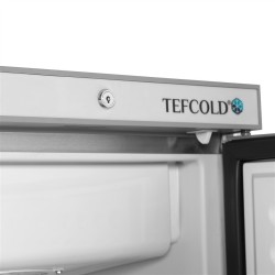 Edelstahl-Gefrierschrank mit Glastür UF200SG
