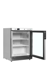 Edelstahl-Gefrierschrank mit Glastür UF200SG