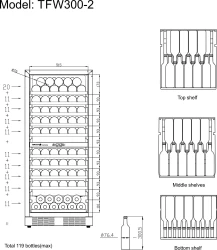 Weinkühlschrank TFW300-2F