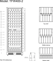 Weinkühlschrank TFW400-2S