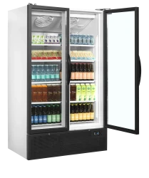 Getränkekühlschrank mit 2 Glastüren FS1202H