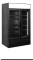 Glastürkühlschrank schwarz 2 Glastüren & Display FSC1200H BLACK