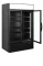 Glastürkühlschrank schwarz 2 Glastüren & Display FSC1200H BLACK