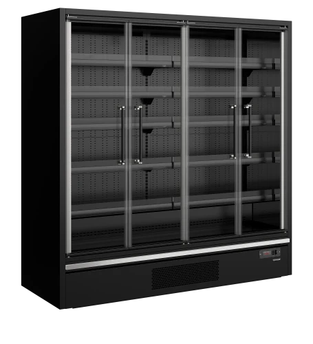 Supermarkt-Kühlregal 4-türig Galaxy+ GP20FGD Black