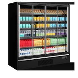 Supermarkt-Kühlregal 4-türig Galaxy+ GP20FGD Black