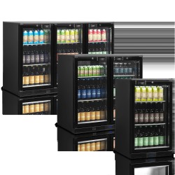 Unterbau-Kühlschrank schwarz DB201H