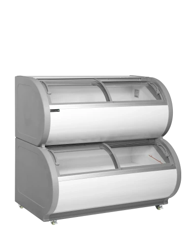 Zweietagige Gefriervitrine TD500