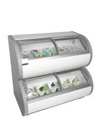 Zweietagige Gefriervitrine TD500