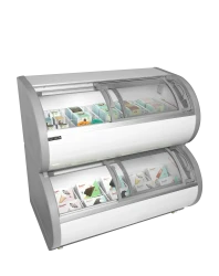 Zweietagige Gefriervitrine TD500