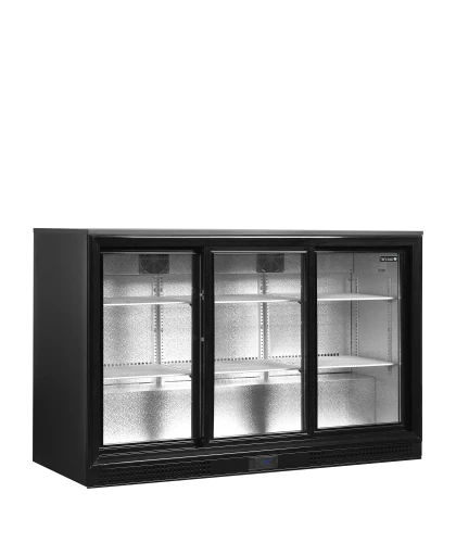 Unterbaukühlschrank schwarz 3-türig DB301S-3