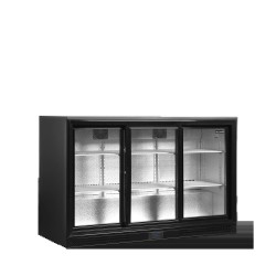 Unterbaukühlschrank schwarz 3-türig DB301S-3