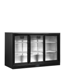 Unterbaukühlschrank schwarz 3-türig DB301S-3