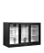 Unterbaukühlschrank schwarz 3-türig DB301S-3