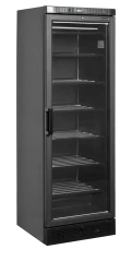 Tiefkühlschrank schwarz mit Glastür UFSC371G Black