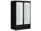 Gefrierschrank mit 2 Glastüren schwarz Atom Maxi F2DB