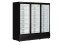 Gefrierschrank mit 3 Glastüren schwarz Atom Maxi F3DB