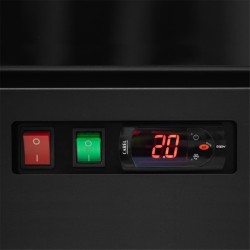 Kühlschrank mit 2 Glastüren schwarz Atom Maxi C2DB