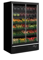 Supermarkt-Kühlregal 2-türig Galaxy+ GP14FGD Maxi Black