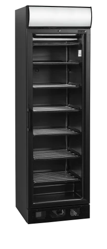 Tiefkühlschrank schwarz Display & Glastür UFSC371GCP Black