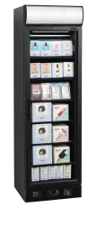 Tiefkühlschrank schwarz Display & Glastür...