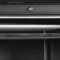 Tiefkühlschrank schwarz Display & Glastür UFSC371GCP Black