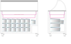 Speiseeisvitrine IC402SC-SO