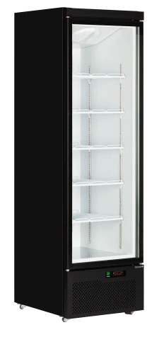Kühlschrank mit Glastür schwarz Atom Maxi C1DB