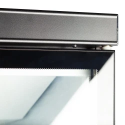 Kühlschrank mit Glastür schwarz Atom Maxi C1DB