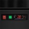 Kühlschrank mit Glastür schwarz Atom Maxi C1DB