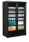 Kühlschrank mit 2 Glastüren schwarz Atom Maxi C2DBB