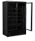 Kühlschrank mit 2 Glastüren schwarz Atom Maxi C2DBB