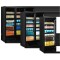 Kühlschrank mit 2 Glastüren schwarz Atom Maxi C2DBB