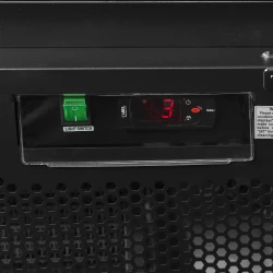 Kühlschrank mit 3 Glastüren schwarz Atom Maxi C3DBB